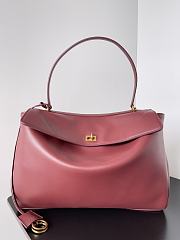 Balenciaga Rodeo Medium Handbag Red Smooth 34x11x24cm - 1