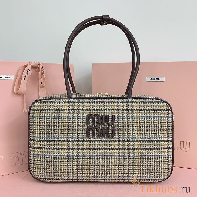 Miu Miu Tote Bag Tweed 34x10x23cm - 1