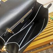 Prada Soft Sound Large Black Shoulder Bag 35x19.5x10.5cm - 5