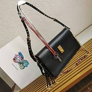 Prada Soft Sound Large Black Shoulder Bag 35x19.5x10.5cm - 4