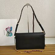 Prada Soft Sound Large Black Shoulder Bag 35x19.5x10.5cm - 2