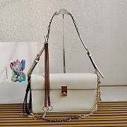 Prada Soft Sound Large White Shoulder Bag 35x19.5x10.5cm - 1