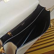 Prada Soft Sound Large White Shoulder Bag 35x19.5x10.5cm - 5