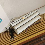 Prada Soft Sound Large White Shoulder Bag 35x19.5x10.5cm - 4