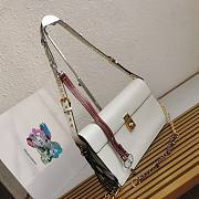 Prada Soft Sound Large White Shoulder Bag 35x19.5x10.5cm - 3