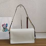 Prada Soft Sound Large White Shoulder Bag 35x19.5x10.5cm - 2