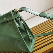 Prada Large Leather Handbag Green 38x24x12cm - 6