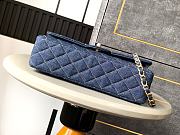 Chanel Flap Bag Denim Blue 25cm - 6