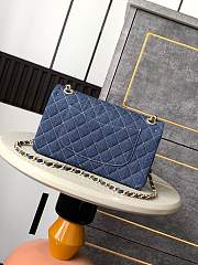 Chanel Flap Bag Denim Blue 25cm - 3