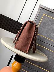 Chanel Flap Bag Brown Silver 34x25x10cm - 3