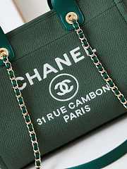 Chanel Shopping Tote Bag Green 32cm - 2