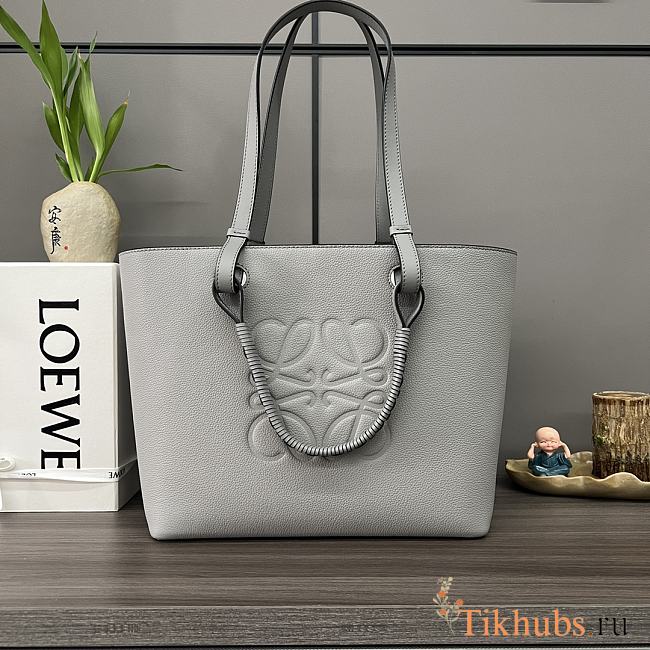 Loewe Anagram Tote Classic Calfskin Grey 29x14x25cm - 1