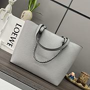 Loewe Anagram Tote Classic Calfskin Grey 29x14x25cm - 3