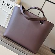 Loewe Anagram Tote Classic Calfskin Red Wine 29x14x25cm - 4