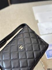 Chanel Black Lambskin Bag 20x15cm - 3