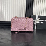 Chanel 24A Shiny Calfskin Shouder Bag Pink 29x19x13cm - 5