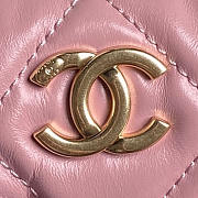 Chanel 24A Shiny Calfskin Shouder Bag Pink 29x19x13cm - 4