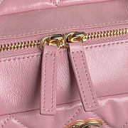 Chanel 24A Shiny Calfskin Shouder Bag Pink 29x19x13cm - 3