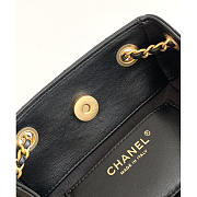 Chanel Backpack Lambskin Gold Black 24.5x18x8cm - 2