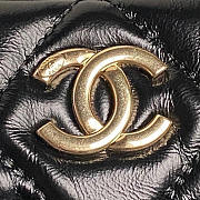 Chanel 24A Shiny Calfskin Shouder Bag Black 29x19x13cm - 3