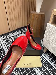 Alaia Pumps Decolette Patent Red Leather 9cm - 5