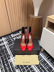 Alaia Pumps Decolette Patent Red Leather 9cm - 2