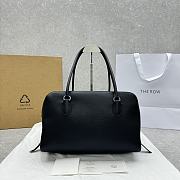 The Row Agnes Bowling Black Leather Bag 33x18x39cm - 1