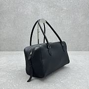 The Row Agnes Bowling Black Leather Bag 33x18x39cm - 2