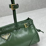 Prada Medium Leather Handbag Green 32x15.5x12cm - 6