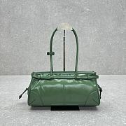 Prada Medium Leather Handbag Green 32x15.5x12cm - 2