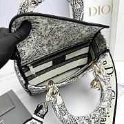 Dior Medium Lady D-Lite Bag Latte Multicolor 24x20x11cm - 6