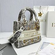 Dior Medium Lady D-Lite Bag Latte Gold 24x20x11cm - 6