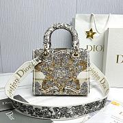 Dior Medium Lady D-Lite Bag Latte Gold 24x20x11cm - 2