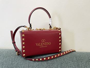 Valentino Garavani Rockstud Alcove Box Red 19x12x8cm