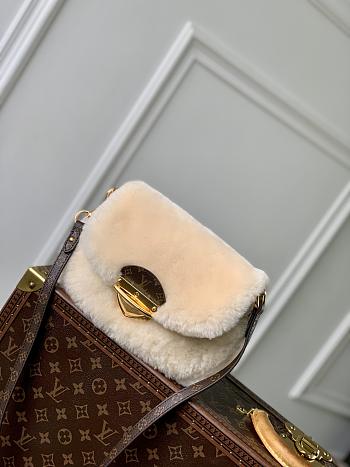 Louis Vuitton LV Sunset Bag Cream Wool 27x18x3cm