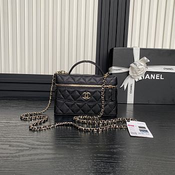 Chanel Vanity Case Black Caviar 17x19.5x5cm