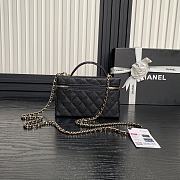 Chanel Vanity Case Black Caviar 17x19.5x5cm - 5