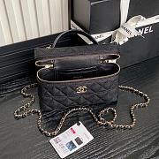 Chanel Vanity Case Black Caviar 17x19.5x5cm - 3