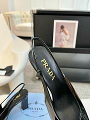 Prada Black 85mm Leather Slingback Pump - 3