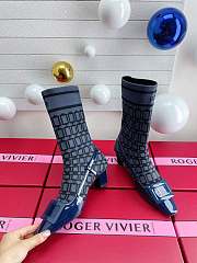 Roger Vivier Blue Sock Boot 4.5cm - 2