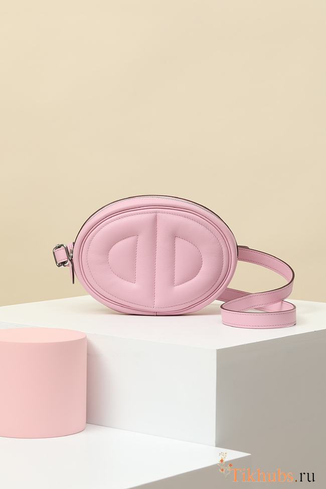 Hermes In The Loop Belt Bag Pink 19x13x4cm - 1