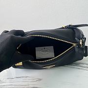 Prada Medium Re-Nylon Leather shoulder Bag Black 27x12x10.5cm - 6