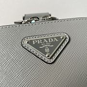 Prada Brique Saffiano Leather Bag Grey 20x14x4cm - 2