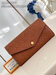 Louis Vuitton LV Sarah Wallet Cognac 19x10.5x2cm - 1