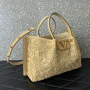 Valentino Medium Shopping Bag Raffia 35x25x17cm - 3