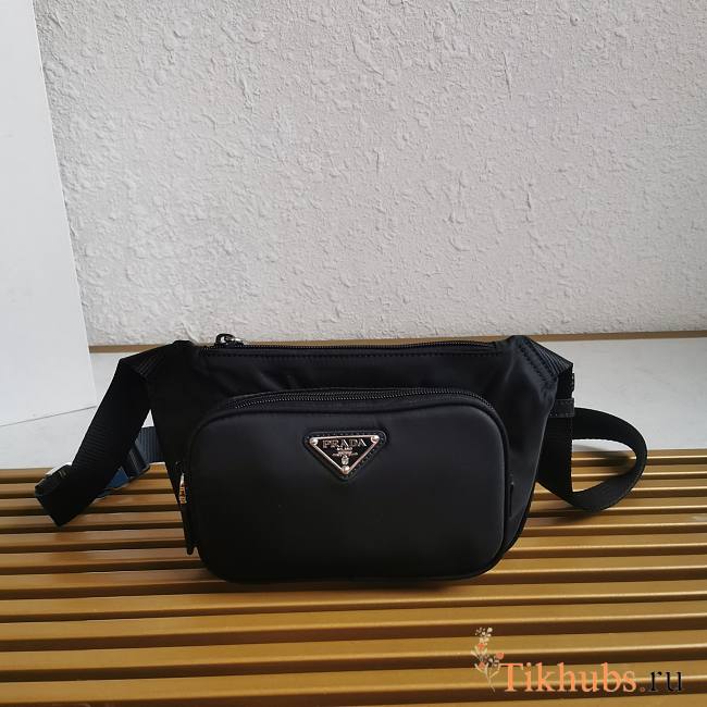 Prada Re-Nylon Shoulder Bag Black 19x14.5x2.5cm - 1