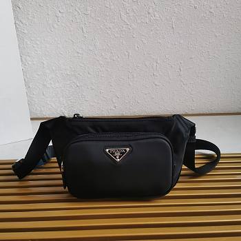 Prada Re-Nylon Shoulder Bag Black 19x14.5x2.5cm