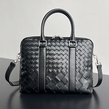 Bottega Veneta Slim Intrecciato Briefcase 35.5x28x7.5cm