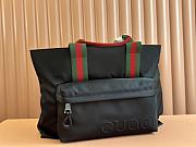 Gucci Large Tote Bag With Logo Black 45x32x15cm - 1