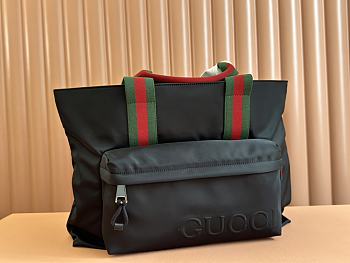 Gucci Large Tote Bag With Logo Black 45x32x15cm